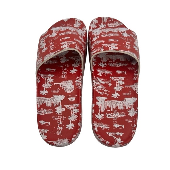 GUESS Red Savan Platform Slip On Slide Sandals Size 8 Women’s - Picture 4 of 9